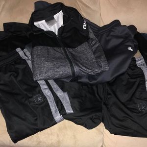 AND 1-men’s small 2 pairs of pants with 1 matching sweatshirt